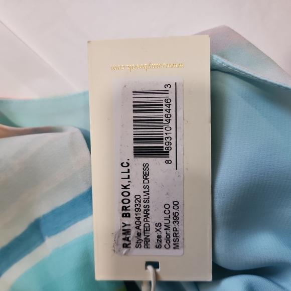 Ramy Brook Printed Paris Sleeveless Dress Multi Color Size: XS - Picture 15 of 15